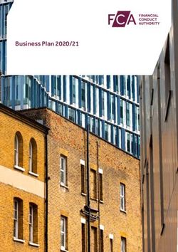 Business Plan 2020/21 - FCA