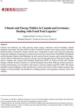 Climate and Energy Politics in Canada and Germany: Dealing with Fossil Fuel Legacies