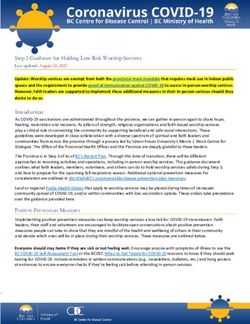 Step 3 Guidance for Holding Low Risk Worship Services - BC ...