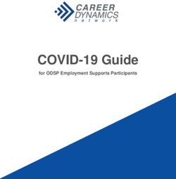 COVID-19 Guide for ODSP Employment Supports Participants - Career Dynamics Network
