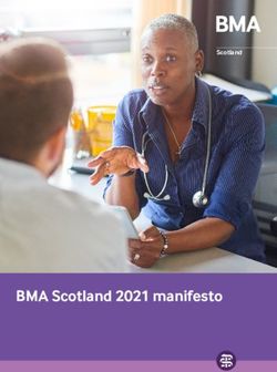 BMA Scotland 2021 manifesto - Scotland