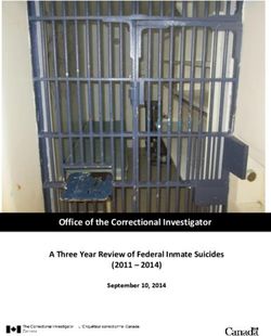 Office of the Correctional Investigator A Three Year Review of Federal Inmate Suicides (2011 - 2014)