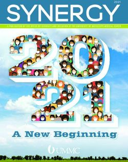 SYNERGY - A New Beginning 2021 - University of Mississippi Medical Center
