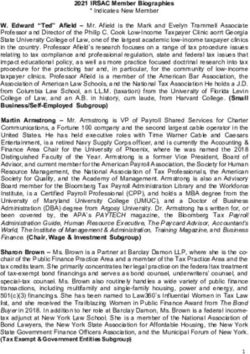 2021 IRSAC Member Biographies - Internal Revenue Service