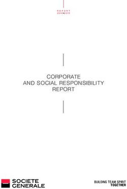 CORPORATE AND SOCIAL RESPONSIBILITY REPORT
