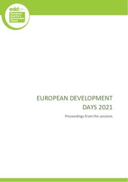 EUROPEAN DEVELOPMENT DAYS 2021 - Proceedings from the sessions