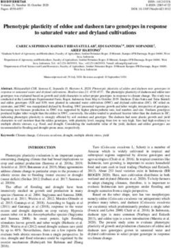 Phenotypic plasticity of eddoe and dasheen taro genotypes in response to saturated water and dryland cultivations - Smujo