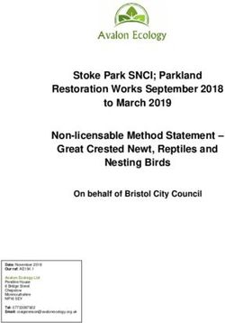 Stoke Park SNCI; Parkland Restoration Works September 2018 to March 2019 Non-licensable Method Statement - Great Crested Newt, Reptiles and ...