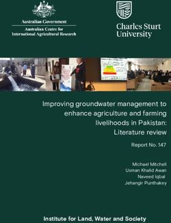 Improving groundwater management to enhance agriculture and farming livelihoods in Pakistan: Literature review - Institute for Land, Water and Society