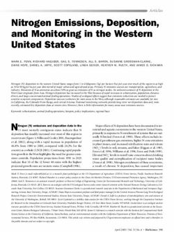 Nitrogen Emissions, Deposition, and Monitoring in the Western United States
