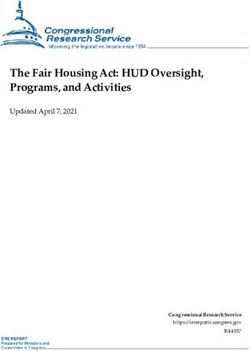 The Fair Housing Act: HUD Oversight, Programs, and Activities - Updated April 7, 2021 - Federation of American Scientists