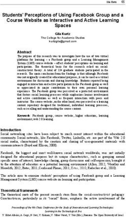 Students' Perceptions of Using Facebook Group and a Course Website as Interactive and Active Learning Spaces