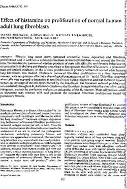 Effect of histamine on proliferation of normal human adult lung fibroblasts - Thorax ...