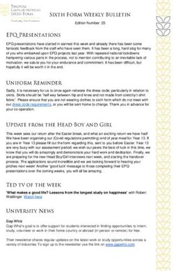 Sixth Form Weekly Bulletin