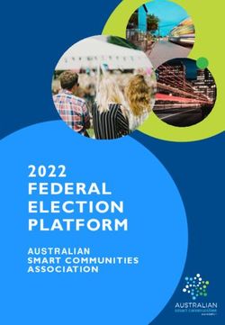 FEDERAL ELECTION PLATFORM - 2022 AU S T RALIAN - Australian Smart ...