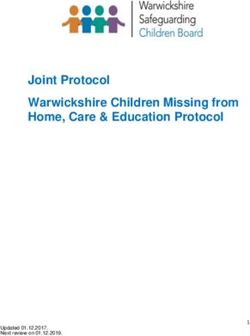 Joint Protocol Warwickshire Children Missing from Home, Care & Education Protocol - Procedures Online
