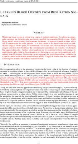 LEARNING BLOOD OXYGEN FROM RESPIRATION SIG- NALS - OpenReview