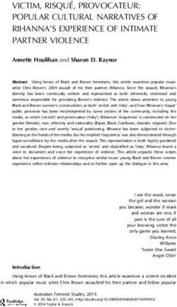 VICTIM, RISQUÉ, PROVOCATEUR: POPULAR CULTURAL NARRATIVES OF RIHANNA'S EXPERIENCE OF INTIMATE PARTNER VIOLENCE