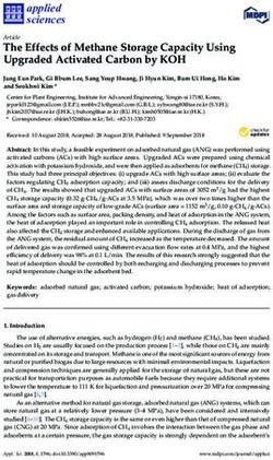 The Effects Of Methane Storage Capacity Using Upgraded Activated Carbon ...