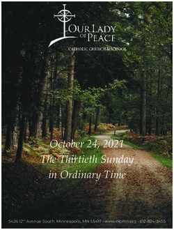 The Thirtieth Sunday In Ordinary Time - October 24, 2021 5426 12th ...