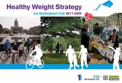 Healthy Weight Strategy - for Nottingham City 2011-2020 - Nottingham City - NHS Nottingham City CCG