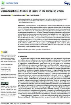 Characteristics of Models of Farms in the European Union
