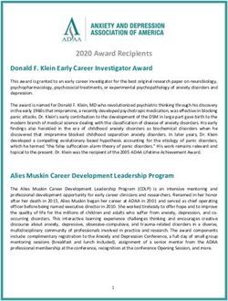 2020 Award Recipients Donald F. Klein Early Career Investigator Award - ADAA.org