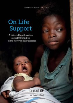 On Life Support A battered health system leaves DRC children at the mercy of killer diseases - Unicef