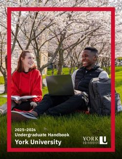 York University Undergraduate Handbook 2025-2026