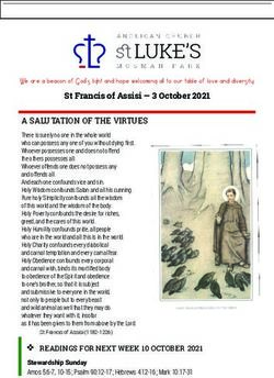 St Francis of Assisi - 3 October 2021 - St Luke's Mosman Park