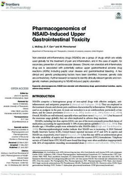 Pharmacogenomics of NSAID-Induced Upper Gastrointestinal Toxicity