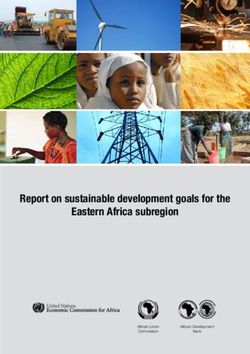 Report on sustainable development goals for the Eastern Africa subregion