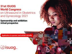 31st ISUOG World Congress - on Ultrasound in Obstetrics and Gynecology 2021 Sponsorship and exhibition virtual prospectus