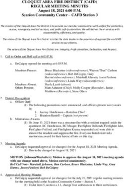CLOQUET AREA FIRE DISTRICT (CAFD) REGULAR MEETING MINUTES