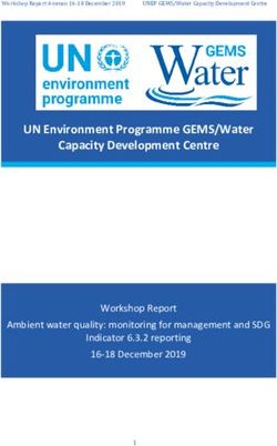 UN Environment Programme GEMS/Water Capacity Development Centre