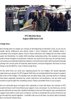 RTC Monthly News August 2020 Issue # 135 - Reformed ...