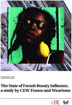 The State of French Beauty Influence, a study by CEW France and Wearisma - FEBRUARY 2019