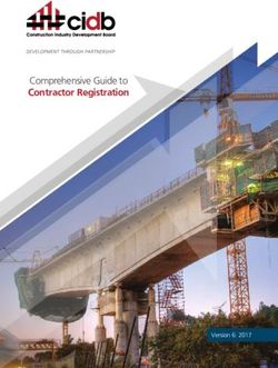 Comprehensive Guide to - Contractor Registration - Version 6: 2017 - CIDB