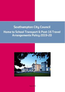 Southampton City Council Home to School Transport & Post-16 Travel Arrangements Policy 2019-20