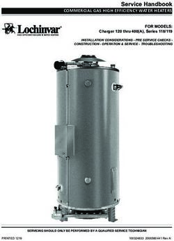Service Handbook COMMERCIAL GAS HIGH EFFICIENCY WATER HEATERS - Lochinvar