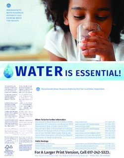 WATER IS ESSENTIAL! - City of Somerville