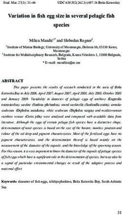 Variation in fish egg size in several pelagic fish species