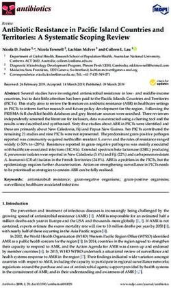 Antibiotic Resistance in Pacific Island Countries and Territories: A Systematic Scoping Review - MDPI