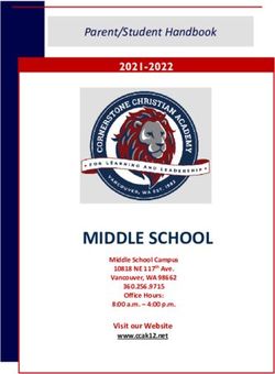 MIDDLE SCHOOL - Parent/Student Handbook 2021-2022 - Cornerstone ...