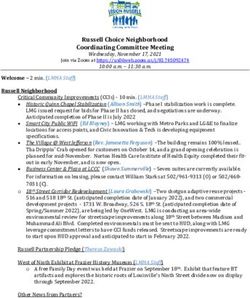 Russell Choice Neighborhood Coordinating Committee Meeting