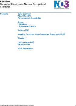 LSI SE00 Supported Employment National Occupational Standards