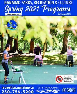 Spring 2021 Programs - recreation.nanaimo.ca 250-756-5200 - The City of Nanaimo
