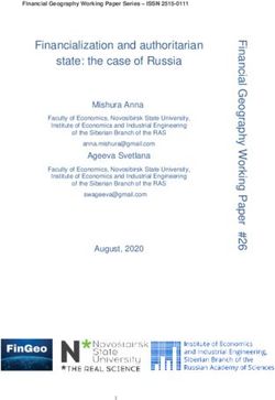 Financialization and authoritarian state: the case of Russia - FinGeo