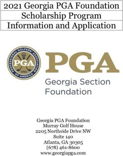 2021 Georgia PGA Foundation Scholarship Program Information and Application - Georgia PGA Foundation Murray Golf House 2205 Northside Drive NW ...