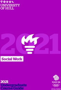 2021 Social Work 2021 Undergraduate Course Guide - University of ...
